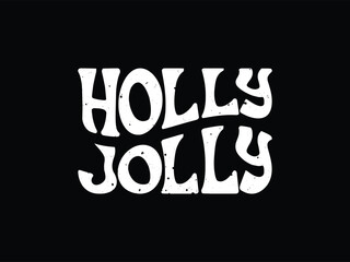 Holly Jolly typography design