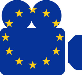 European Union Flag on Documenrty icon