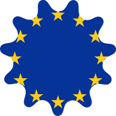 European Union Flag Smooth Sides Icon