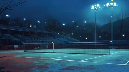 A Pause in the Action: The Humble Tennis Ball, Center Stage on a World-Famous Court