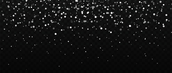 Snowflake design. Winter. Snowfall. White and blue. Scattered snowflakes. December theme. Snowy landscape. Hurricane. Vector Snow
