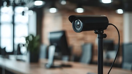 Police Station Interrogation in Night Vision - CCTV Security Footage of Suspect Under Investigation Tension-Filled Scene Captured with High-Resolution Clarity