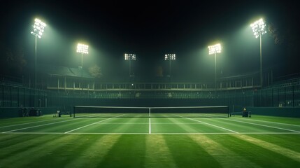 A Pause in the Action: The Humble Tennis Ball, Center Stage on a World-Famous Court