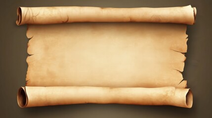 Vintage Parchment Scroll - Ancient Paper Texture Background