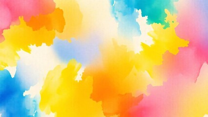 Set of vibrant watercolor backgrounds in various colors and patterns for design projects, set,...