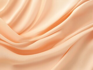 Abstract Draped Peach Fabric Background