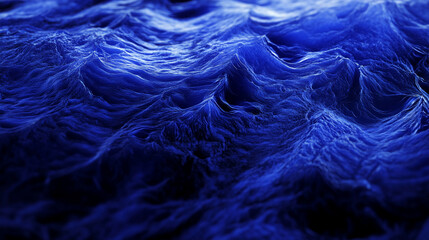 Fototapeta premium Blue ocean waves gently rolling in a serene coastal environment during sunset