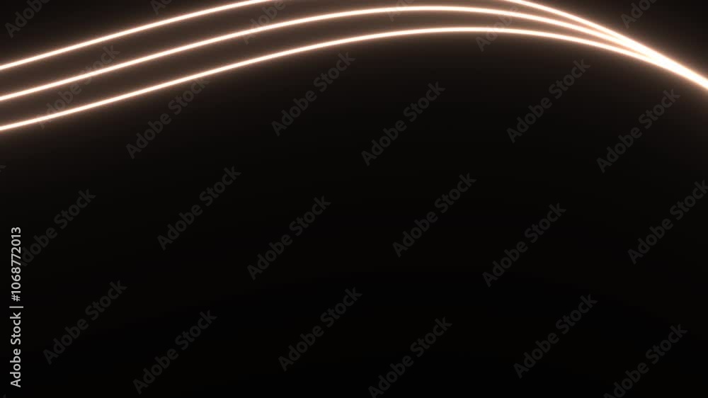 Poster soft neon layers with dynamic motion effects