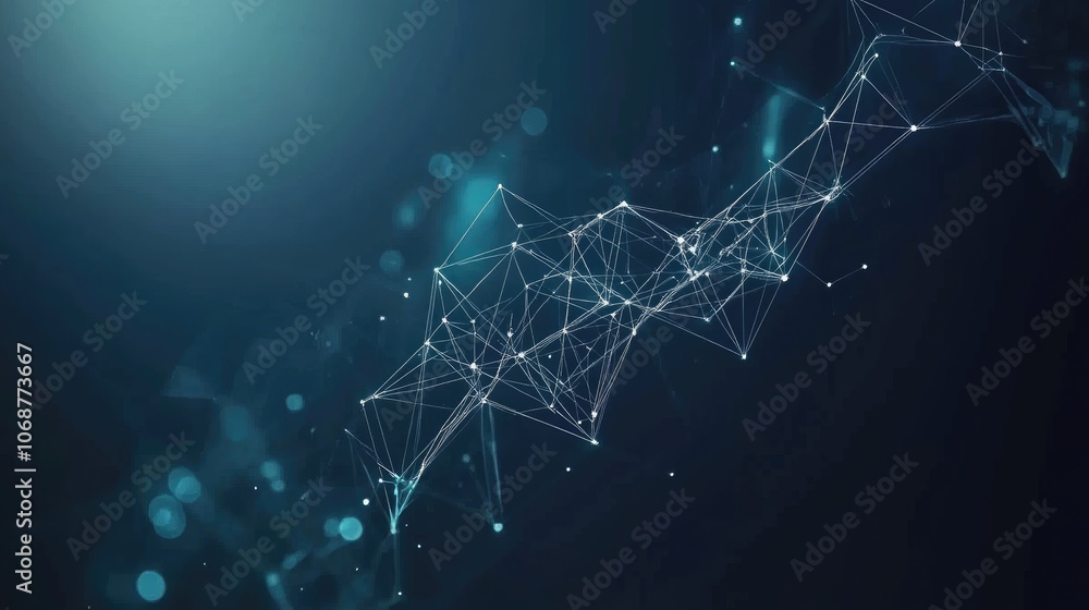 Poster abstract digital network connection background