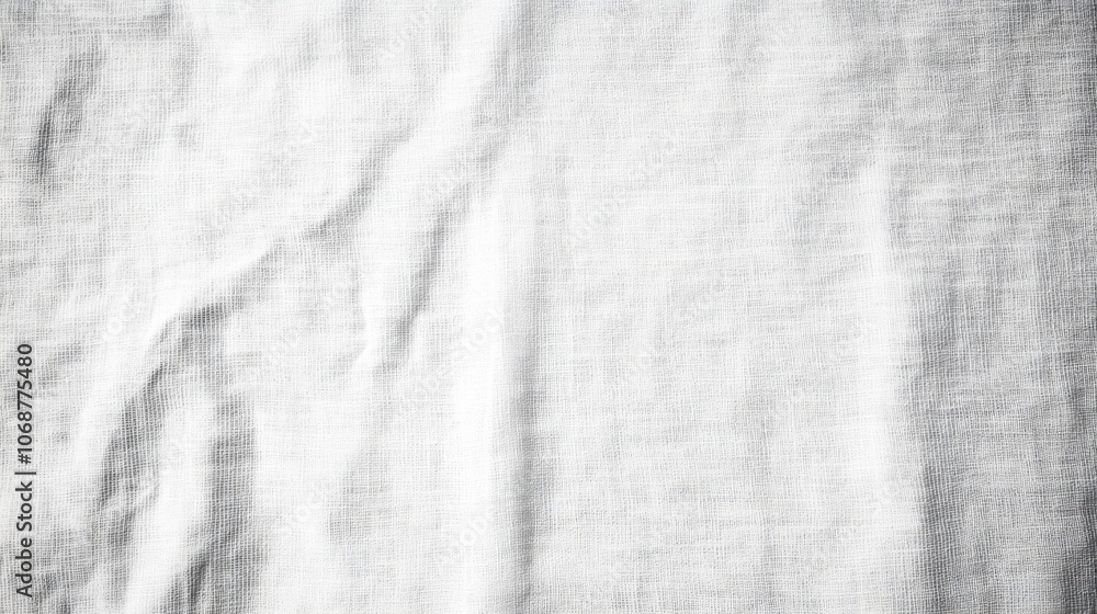 Poster a white fabric with a pattern of lines and dots