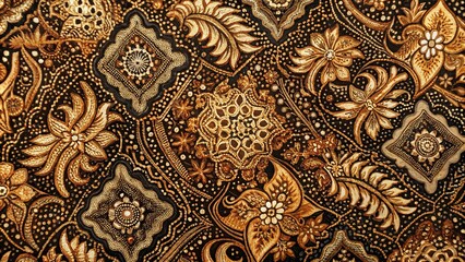 Abstract javanese batik pattern