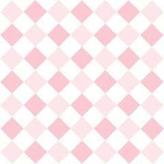 Soft pastel pink square diamond shape pattern for fabric and background.