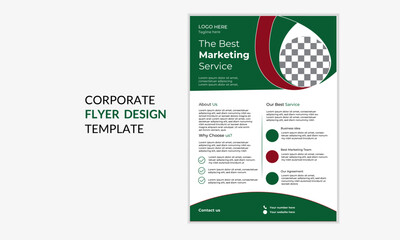 Creative And Modern Flyer Template. The Best Marketing Service Flyer Design Template.
