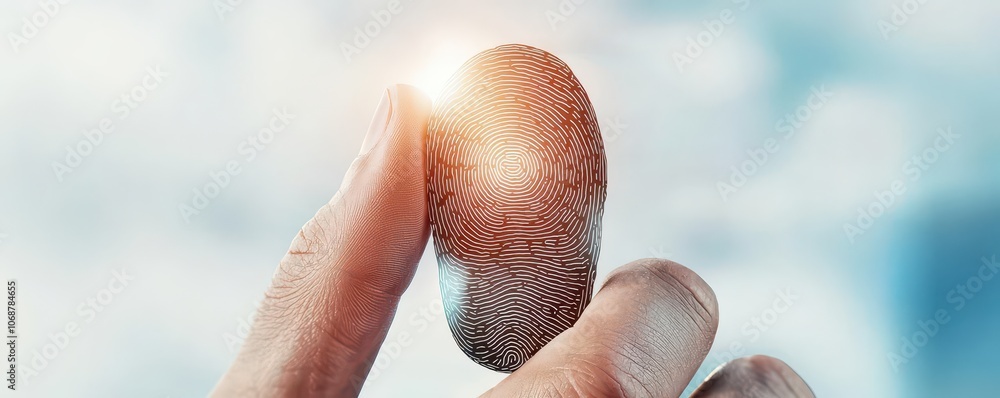 Poster enhancing privacy and data protection with fingerprint scanners for secure unlocking solutions