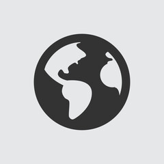 earth business departments mono icon