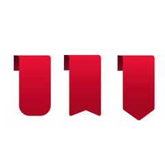 Badge ribbon flat vector design