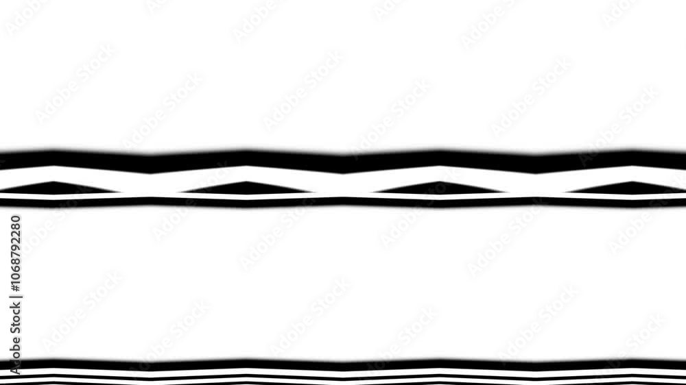Poster dynamic black and white wave pattern with fluid motion
