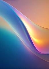 Fototapeta premium A vibrant 3D abstract shape featuring a mesmerizing gradient of vivid colors, creating an eye-catching and futuristic design. Perfect for modern art, design concepts, and creative backgrounds.