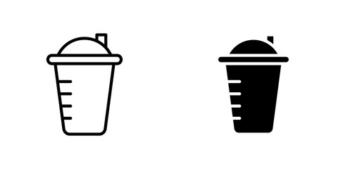 Protein shake icons for app and websites.