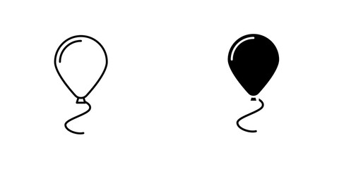 Balloon icon symbol collection on white background. © Abstractor
