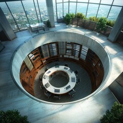 Fototapeta premium Elevate Your Business Meetings in a Modern Conference Space