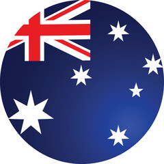 Australia Round Flag Vector