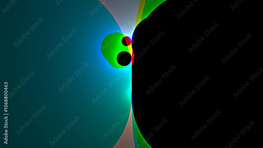 Aufkleber dynamic ring expansion with colorful textures and patterns