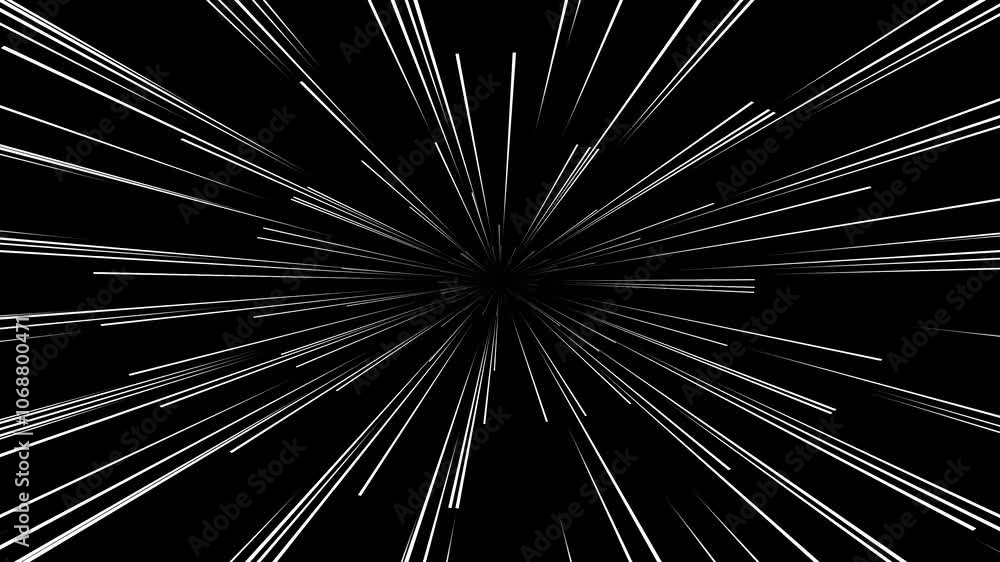 Poster dynamic radiance: halftone tunnel illumination effect