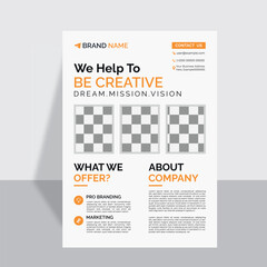 Corporate business flyer design for marketing, business proposal, promotion, advertise, publication, cover page. new digital marketing flyer set.Print