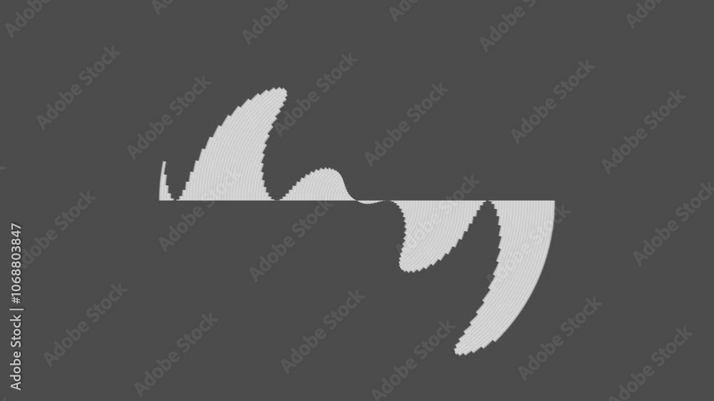 Aufkleber fluid motion of yin yang inspired patterns in smooth gradients