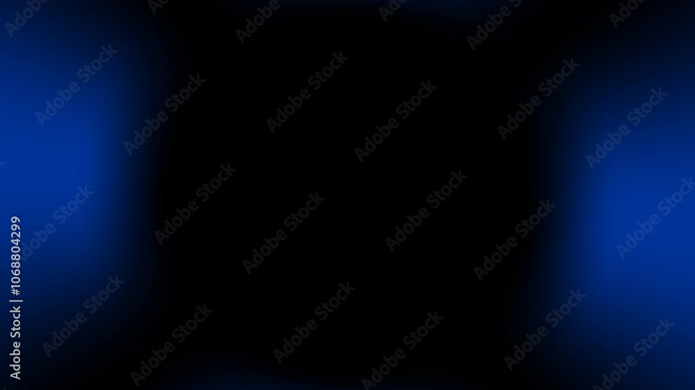 Poster graceful blue circle waveforms with soft gradients