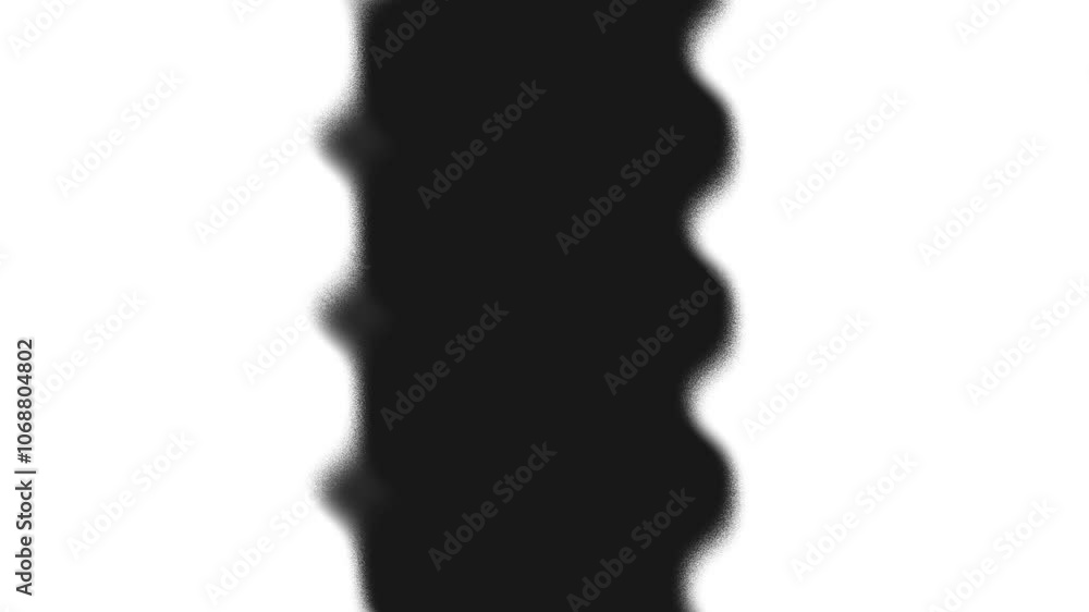 Poster fluid dynamics of ink: abstract motion patterns in black and white