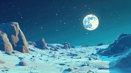 Detailed view of the moon s surface showcasing craters and features ideal for astronomy enthusiasts