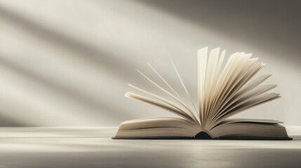 Blank white hardcover book isolated on a plain background