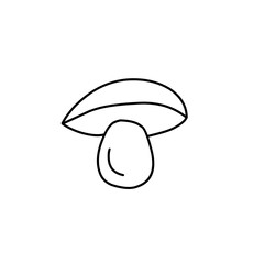 Mushroom hand drawn vector illustration