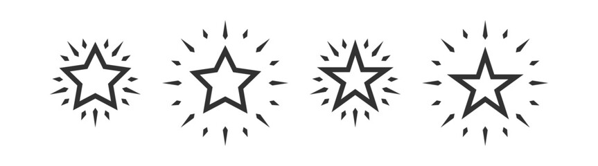 Star icon. Best rating. Success symbol. Favourite element.