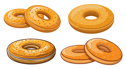 Bagels Bundle vector art, illustration Bagels Bundle.