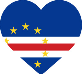 Heart Icon on Cape Verde Flag
