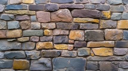 Obraz premium Texture of a stone wall. Old castle stone wall texture background. Stone wall as a background or texture. Part of a stone wall, for background