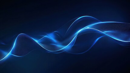 Fototapeta premium Abstract Blue Wave