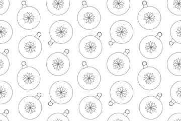 Festive Christmas ornaments coloring page with snowflake designs. Perfect for holiday crafts and seasonal activities.