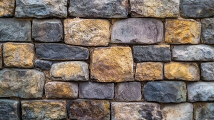 Obraz premium Texture of a stone wall. Old castle stone wall texture background. Stone wall as a background or texture. Part of a stone wall, for background