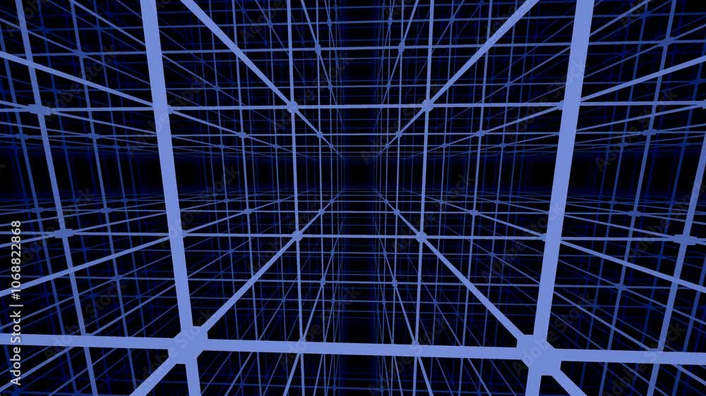 Poster dynamic grid patterns