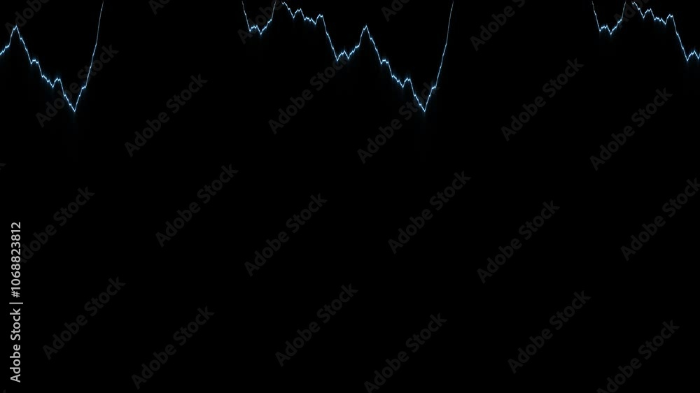Poster illuminated pulsing waves with dynamic mountain effects