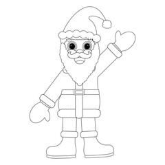 Fun and festive Santa Claus coloring page for kids. Perfect for holiday crafts and Christmas-themed activities.