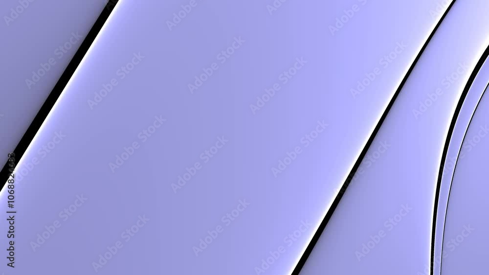 Aufkleber luminous curved patterns in soft metallic tones