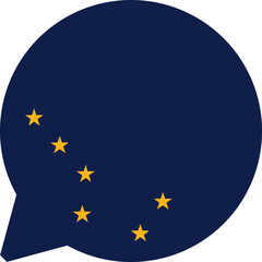 Chat Icon on Alaska Flag