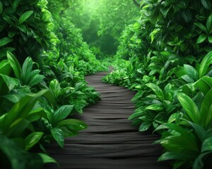 Fototapeta premium Embark on a Journey of Renewal A Path to New Beginnings, Guided by Vision, Aspiration, and Change, A Journey of Transformation and Growth Through Nature's Embrace
