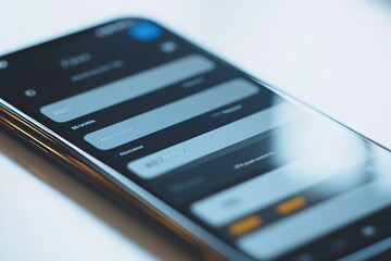 Smartphone screen displaying modern user interface