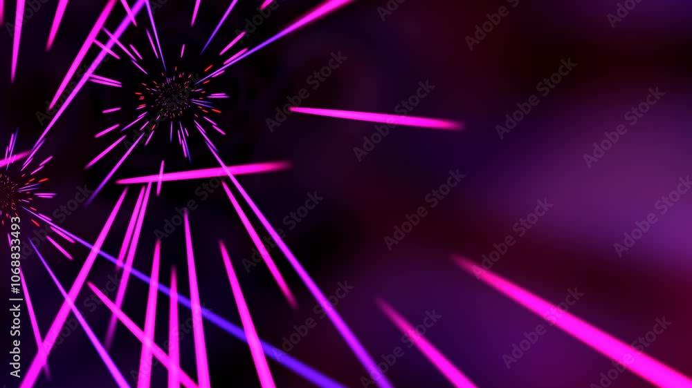 Poster vibrant nebular dreams: exploding colors in deep space motion